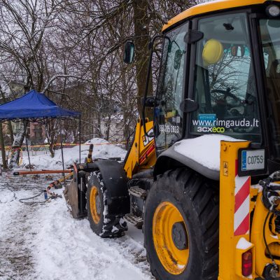 Dujotiekio rekonstrukcijos darbai Vilniuje