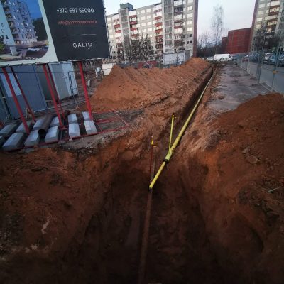 Dujotiekio rekonstrukcijos darbai Vilniuje
